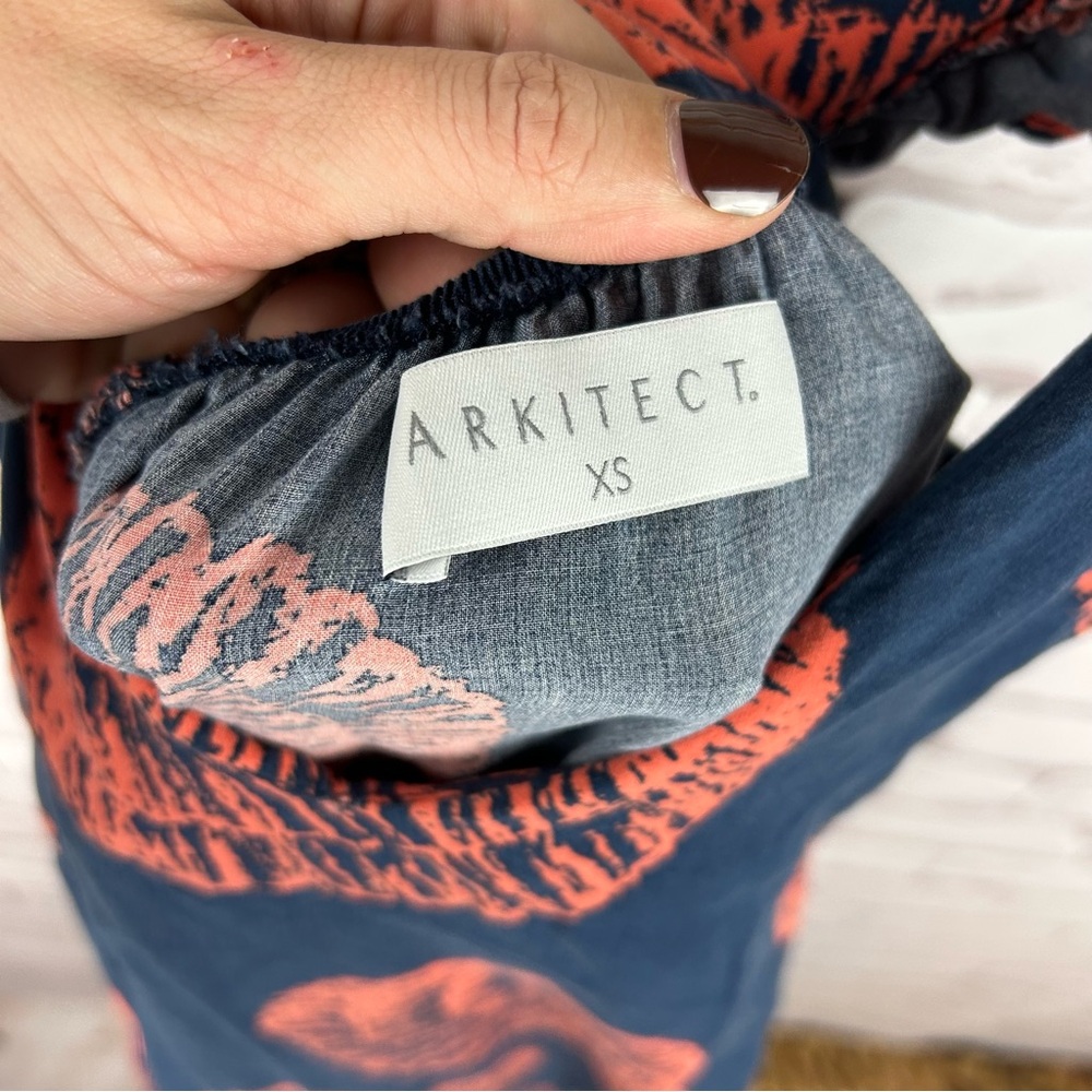 ARKITECT Shell Ruffle Maxi Dress Beachwear Summer Vacation Style - Picture 7 of 7